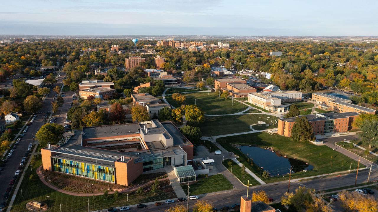 Drone Shot of Augustana's Campus